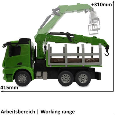 Camion Transportador de Madera Mercedes-Benz Arocs 1:20 2,4GHz